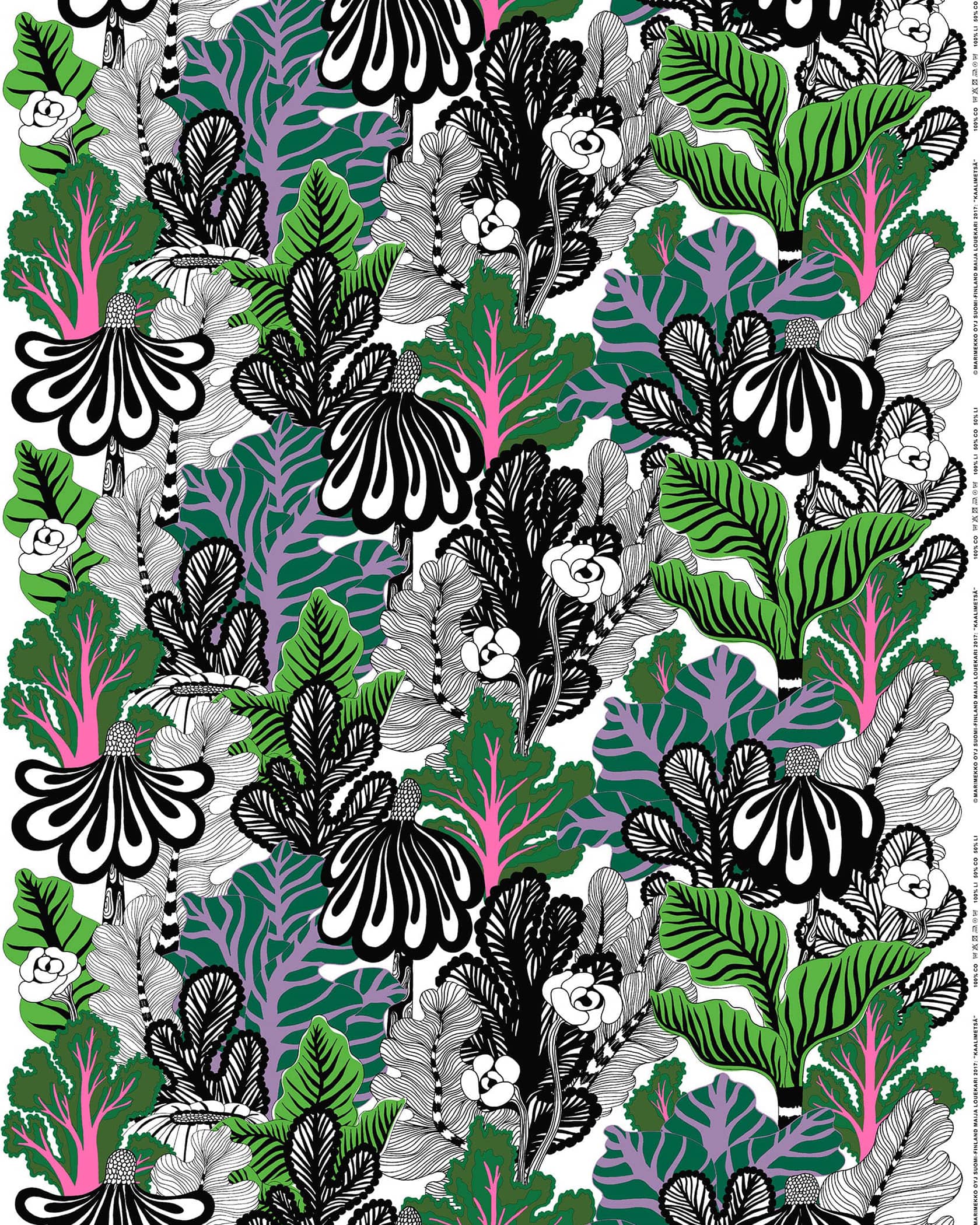 Kaalimetsa コットンファブリック シーズン ファブリック Marimekko マリメッコ 日本公式オンラインストア