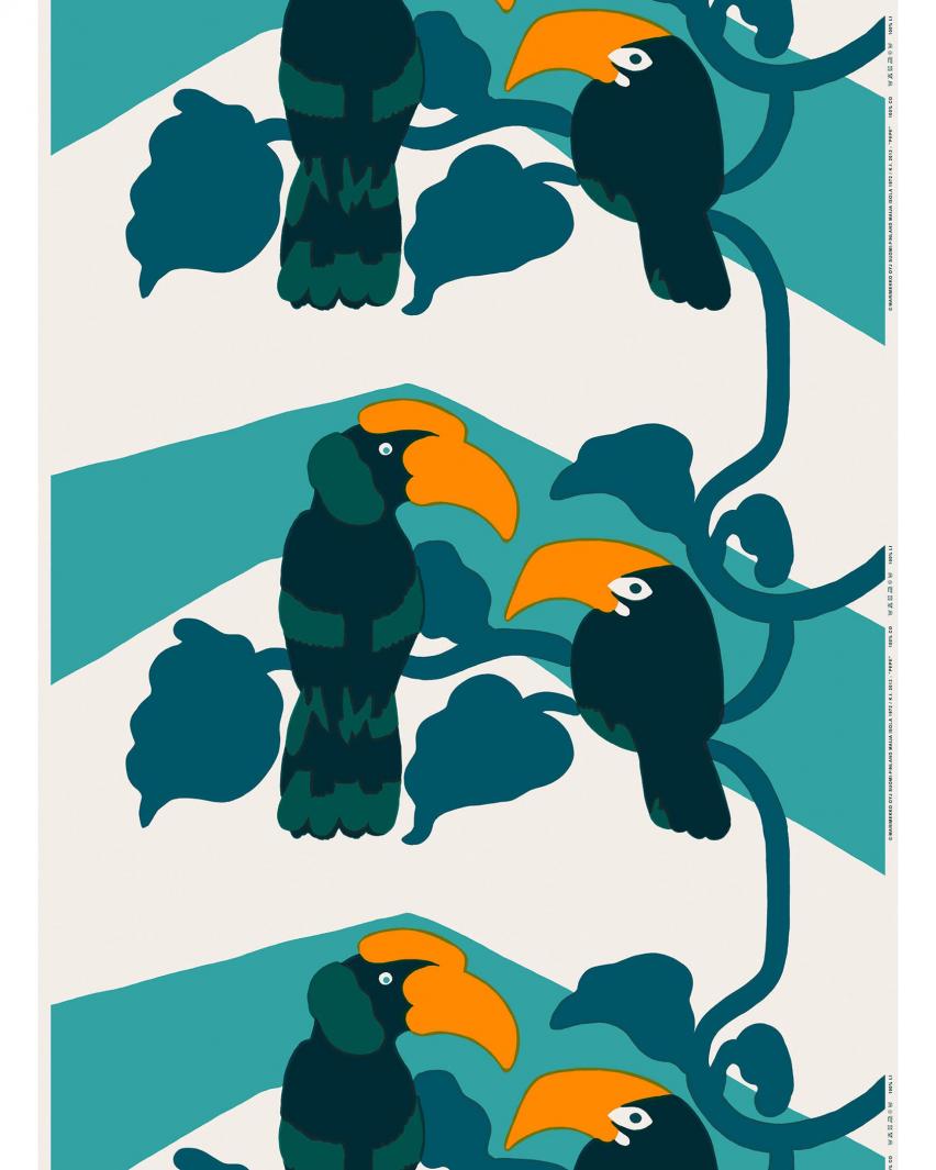 コットン×ターコイズ×ブルー