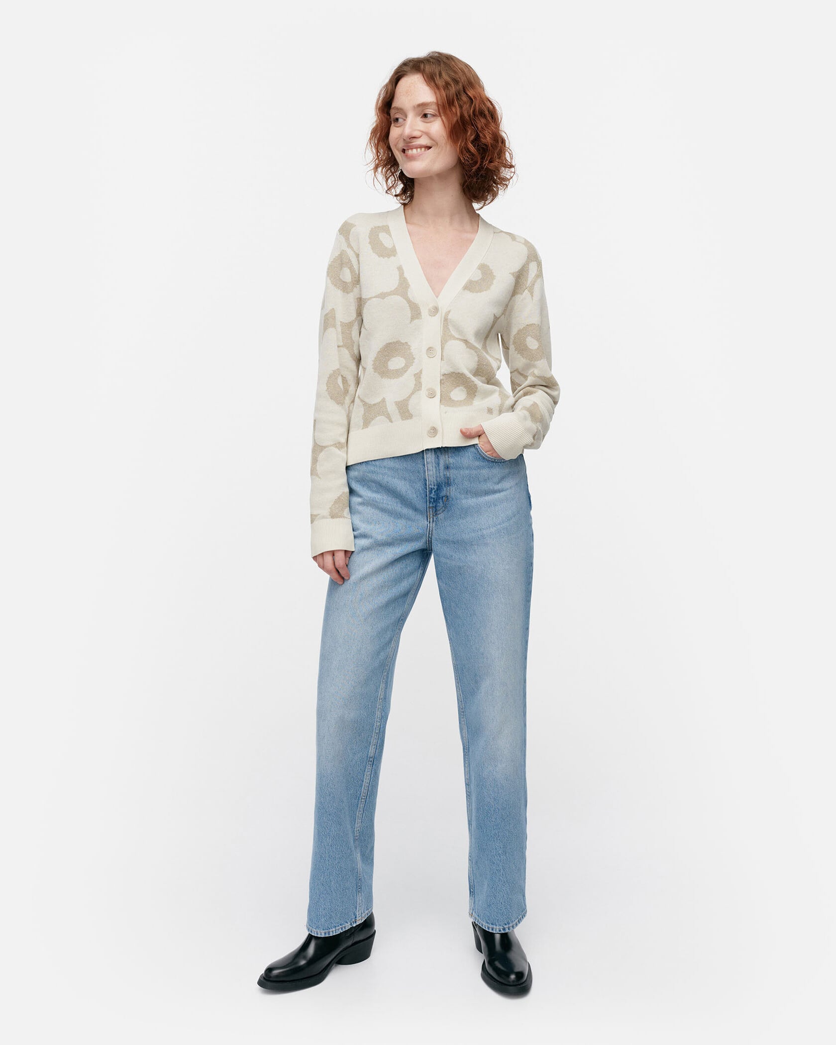 Kaide Pieni Unikko ニットカーディガン | Maija Isola | Marimekko 
