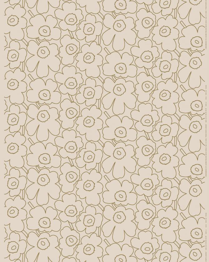 P.PIIRTO UNIKKO METAL コットンリネンファブリック