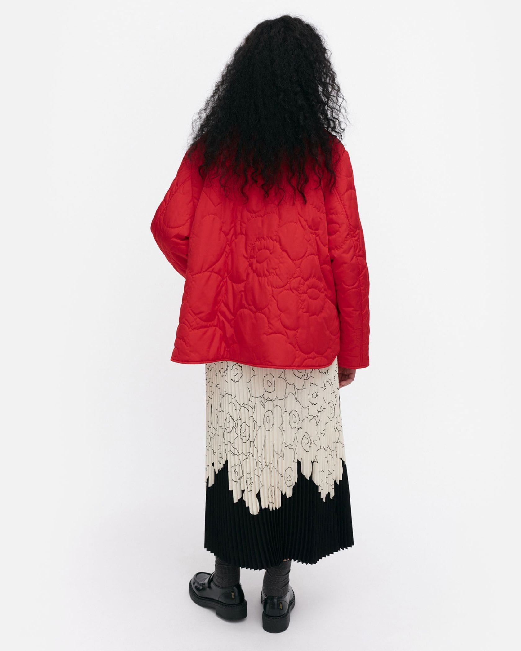 marimekko / マリメッコ 中綿ライナー付き モッズコート marimekko】Monumentti Solid ウール コート (marimekko