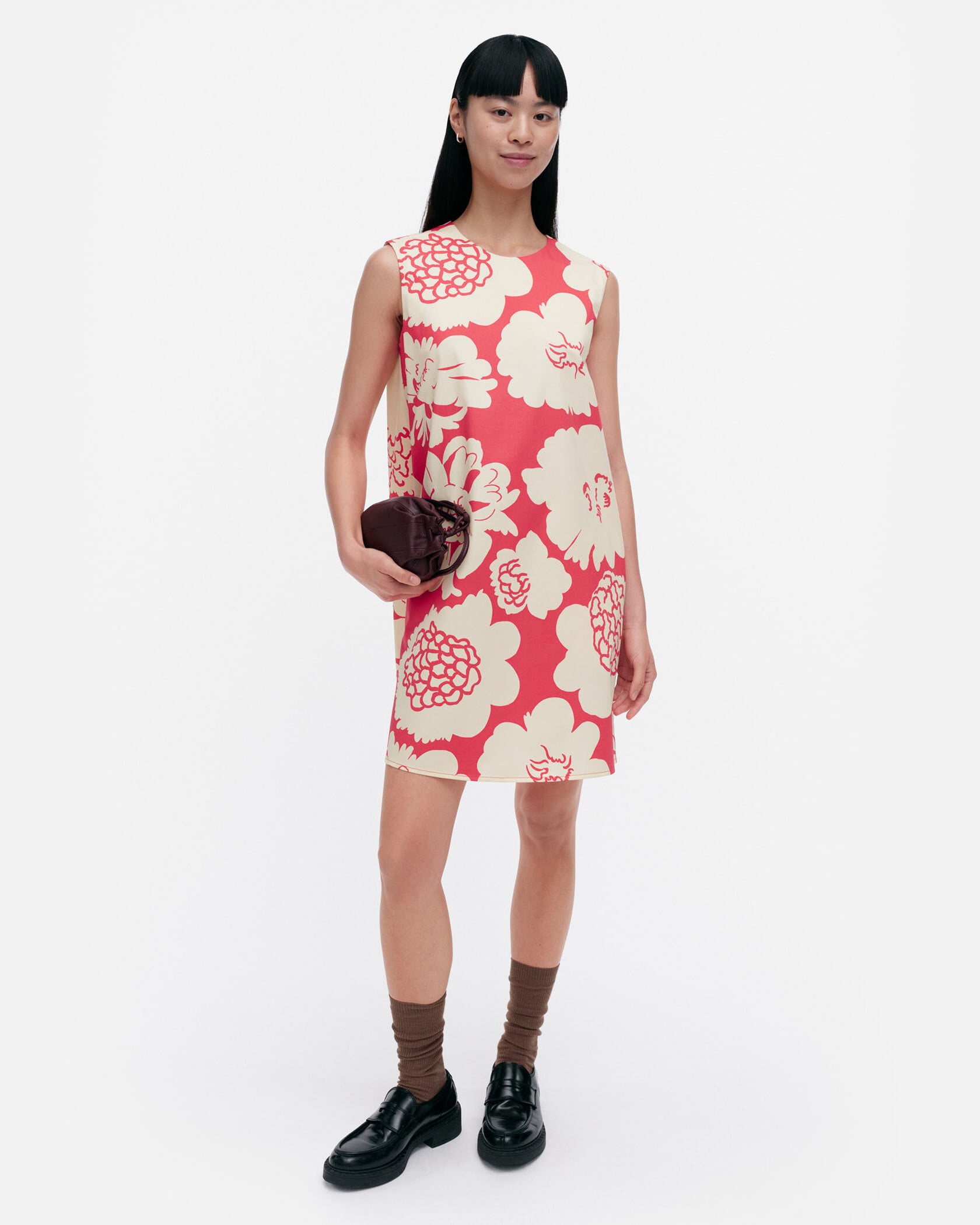 【2025AW】marimekko マリメッコ/ Drapee Pioni ワンピース 一部店舗・オンラインストア限定】Sh Drapee Pioni ワンピース