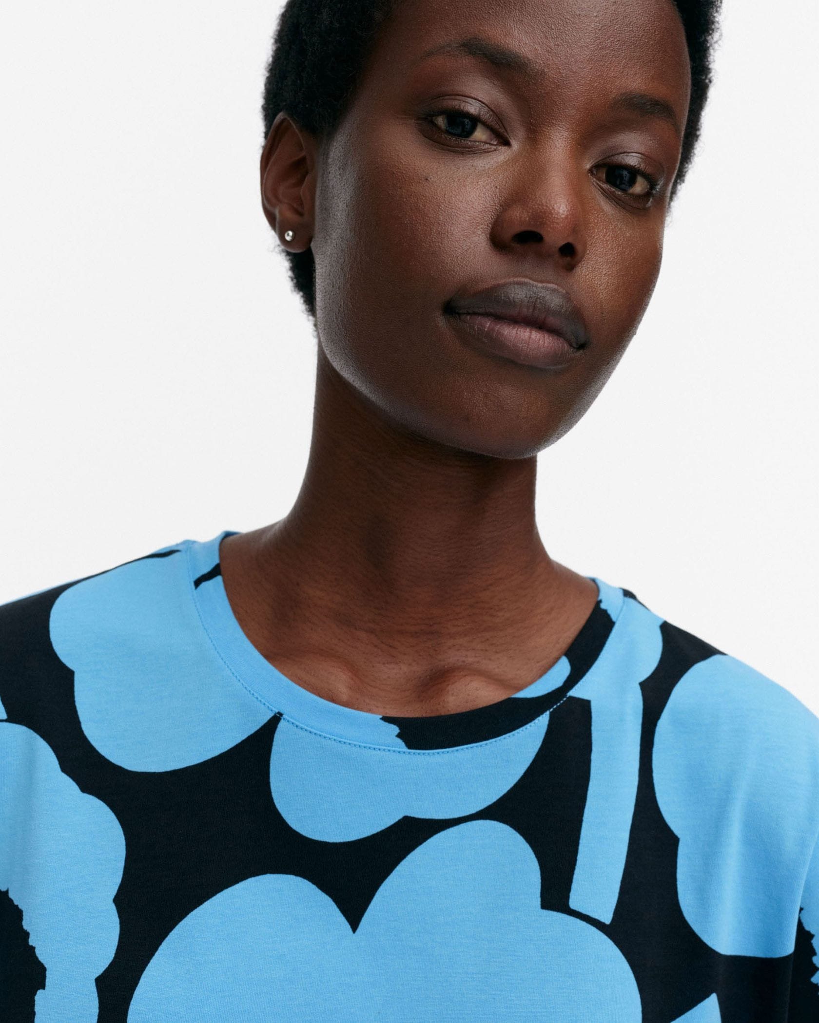 24SS■marimekko■Tulva Unikko コットンリブジャージートップ Tunnit Unikko Tシャツ | Maija Isola | Marimekko (マリメッコ