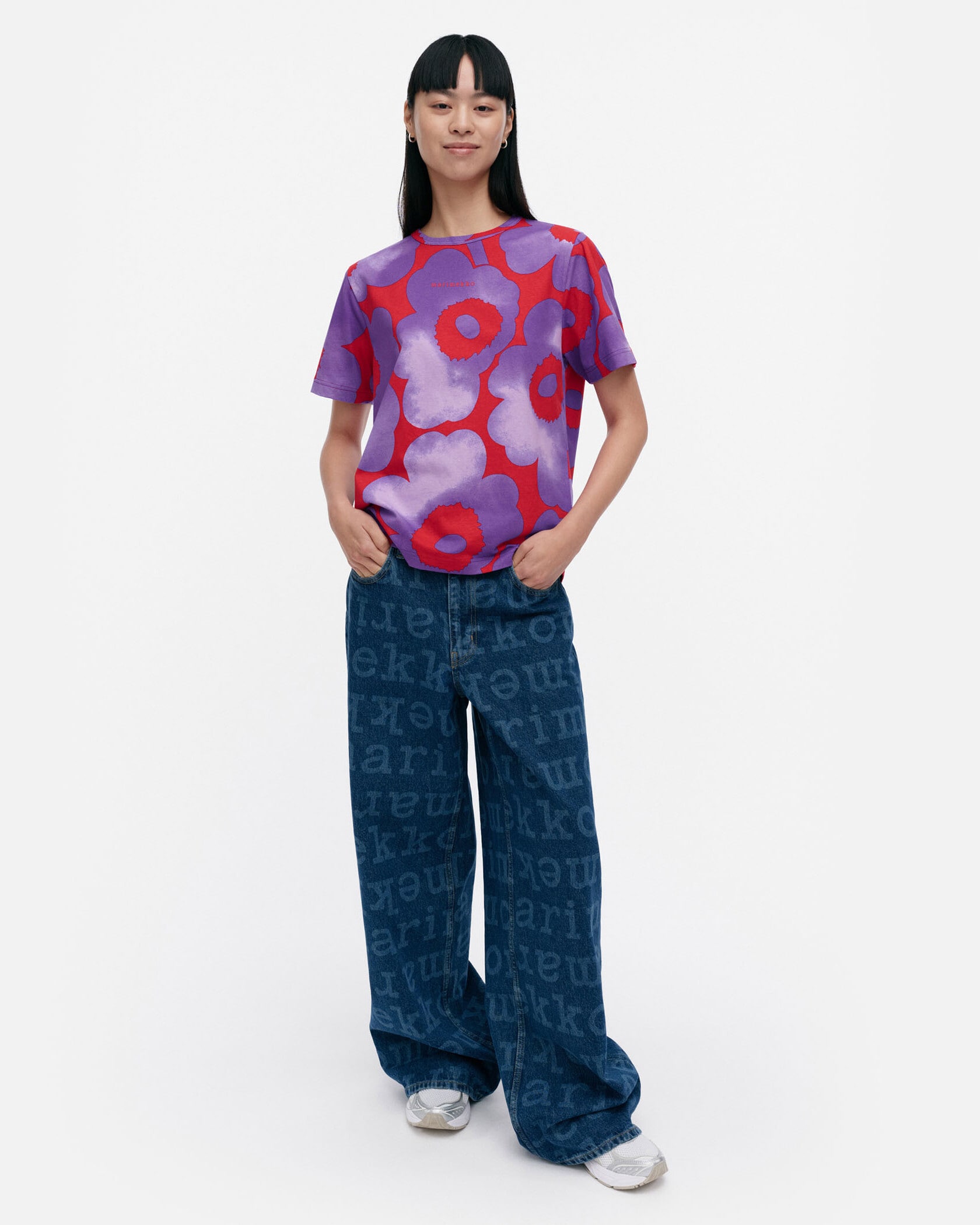 【2025AW】マリメッコ/ Sarana Akvarelli Unikko ハーフパンツ 一部店舗・オンラインストア限定】Sarana Akvarelli Unikko