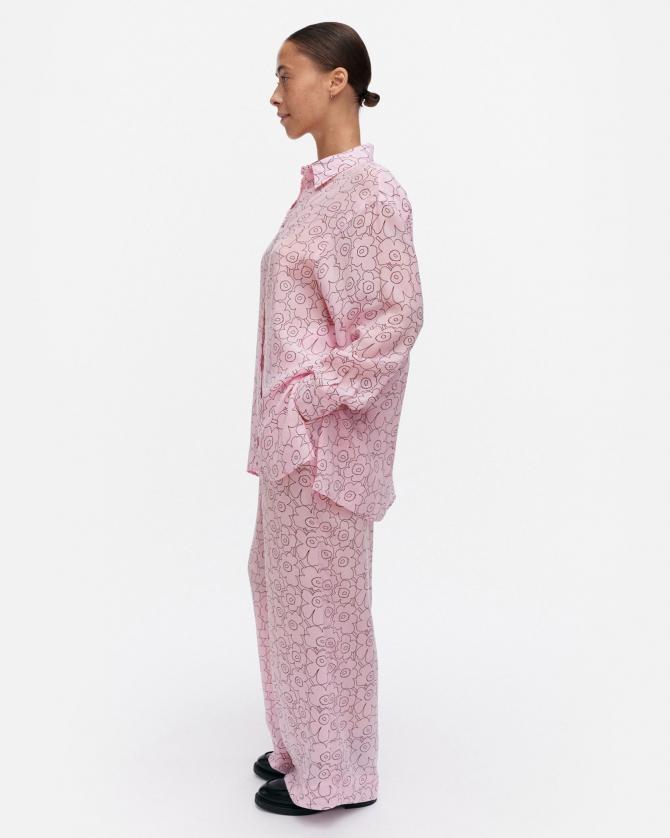 marimekko◆Popliini Piirto Unikko コットン ワンピース/ Pink Popliini Piirto Unikko Dress | Marimekko