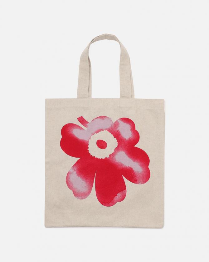 Vankka Akvarelli Unikko Placement トートバッグ