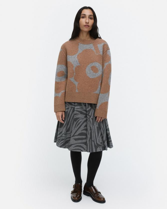 希少✨marimekko ウニッコ XL ピンク グレー 長袖カーディガン 希少✨marimekko ウニッコ XL ピンク グレー 長袖カーディガン