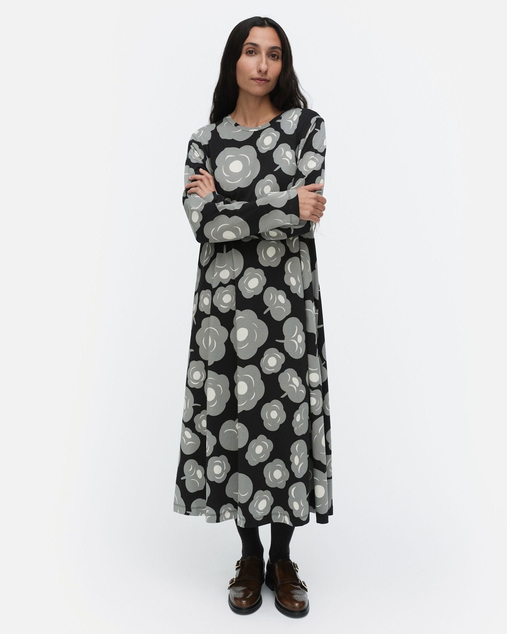 Lehtokielo Tumma ワンピース | Maija Isola | Marimekko (マリメッコ