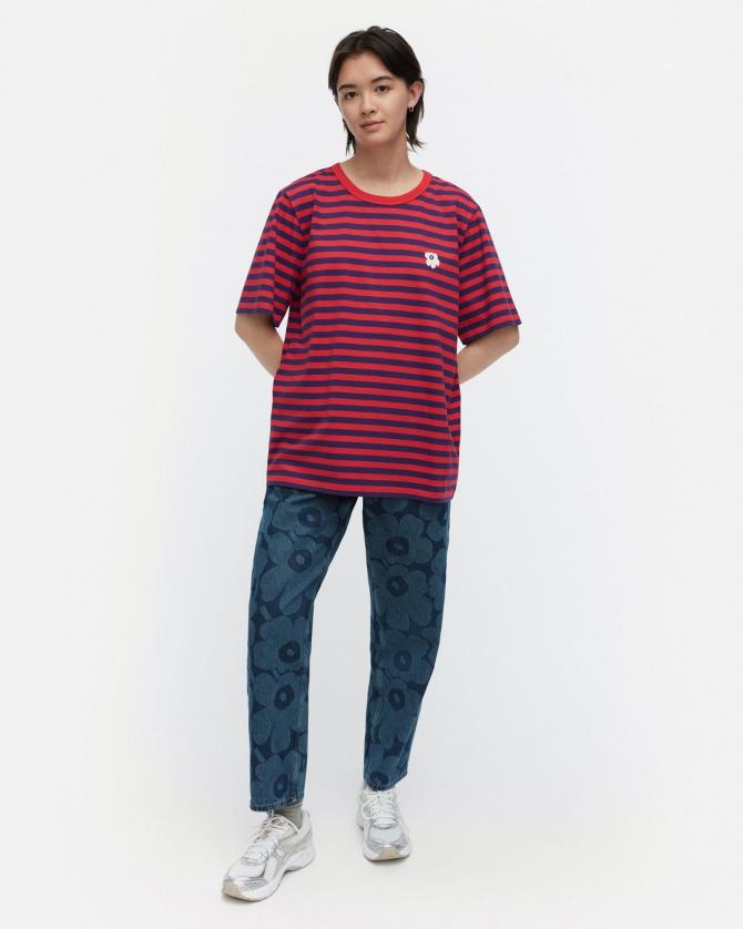 Tasaraita Unisex Unikko Tシャツ Tasaraita Unisex Unikko Tシャツ