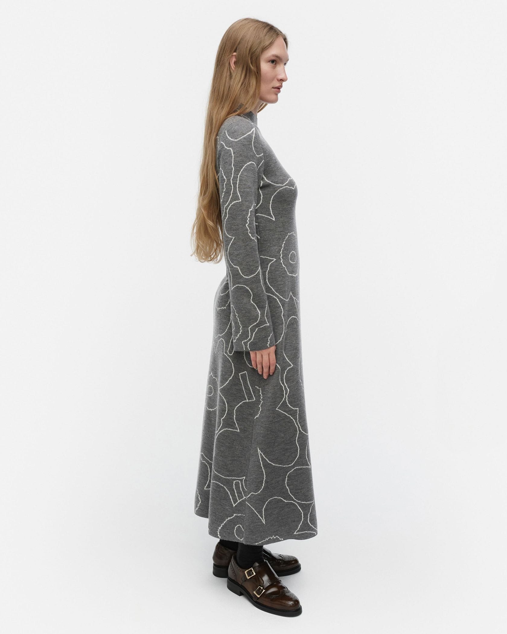 marimekko UNIKKO シャツワンピース Sh Willat Piirto Unikko ニットワンピース | Maija Isola