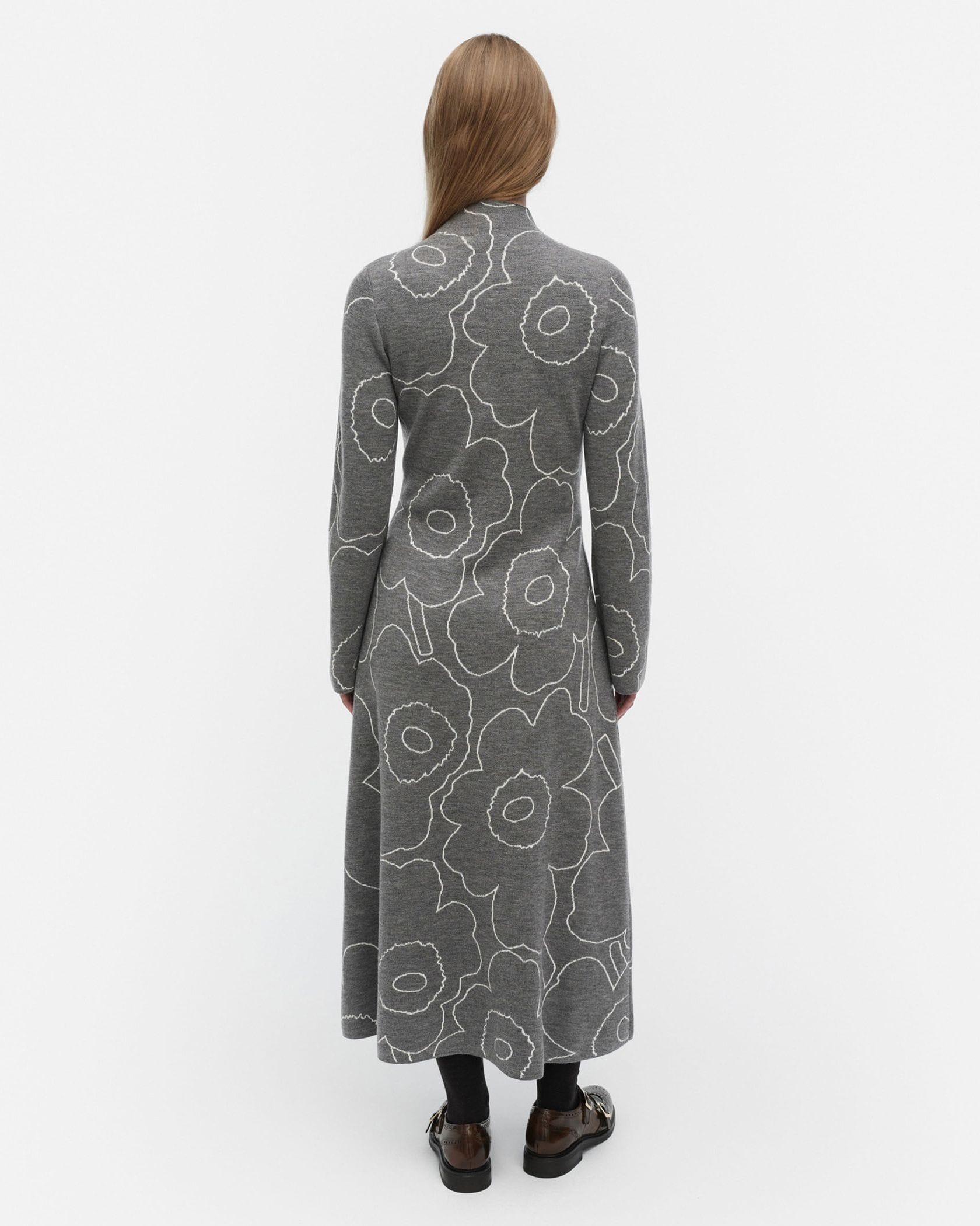マリメッコ ニットワンピース marimekko ウニッコ ブルー Ennallaan Unikko ニットワンピース | Maija Isola | Marimekko
