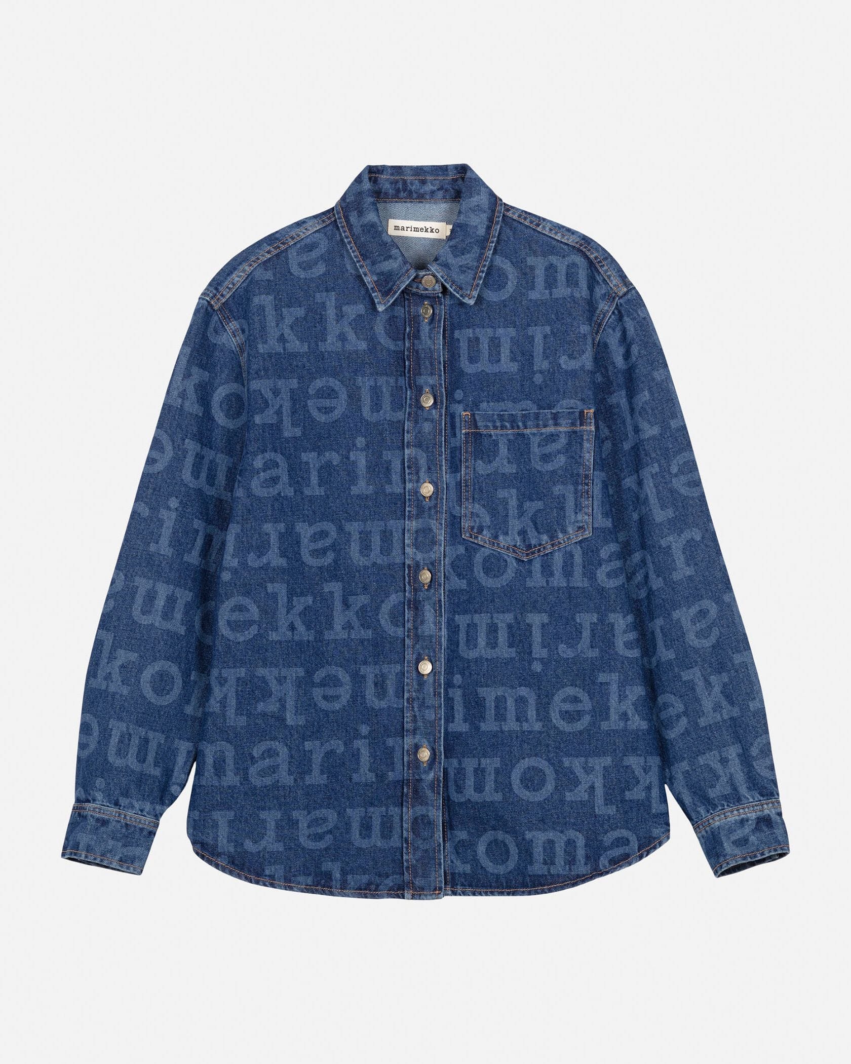 最安値！Marimekko Maridenim Unikko デニムシャツ Maridenim Vaihe Unikko Jean shirt | Marimekko