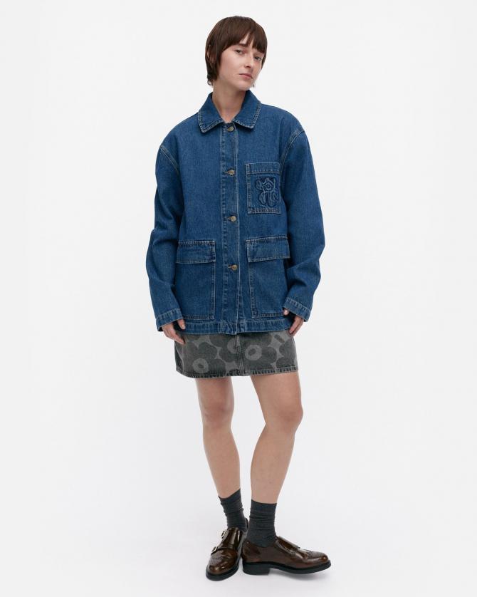marimekko - マリメッコ Ruudukko Unikko カットソー ストレッチ コットン38 marimekko（マリメッコ）の「Unikko / Lampi cotton tunic