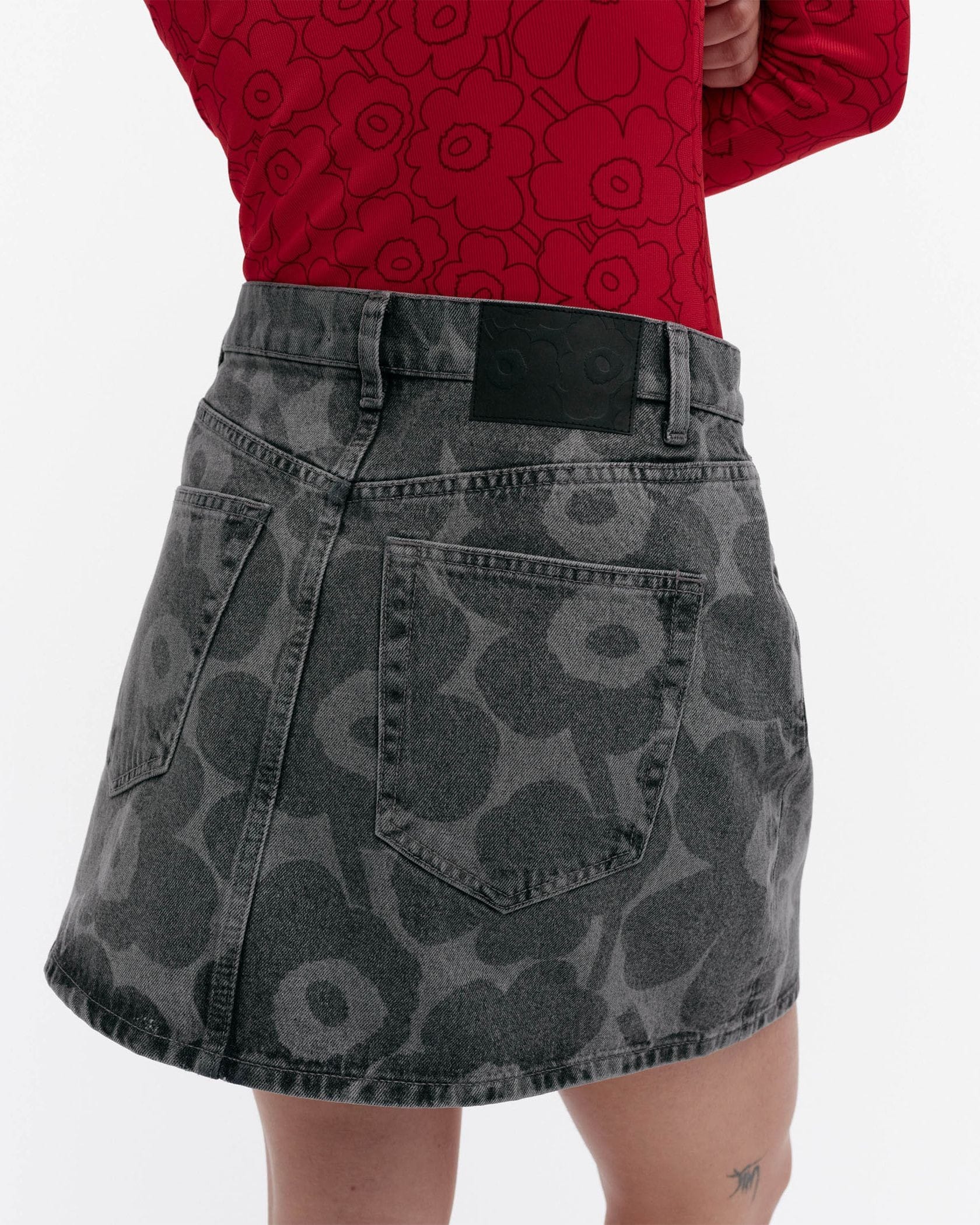 Maridenim Ruudut Unikko スカート | Maija Isola | Marimekko