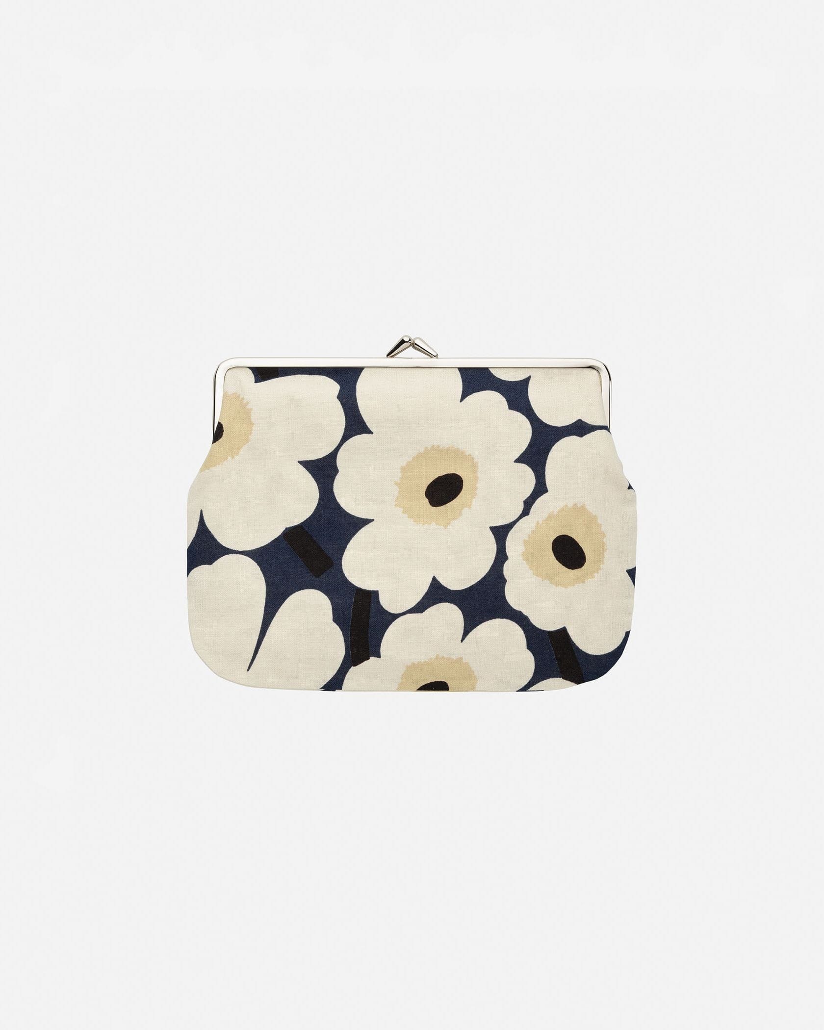 marimekko Kupoli柄　38 美品✨ Mini Unikko Puolikas Kukkaro がま口ポーチ | Maija Isola