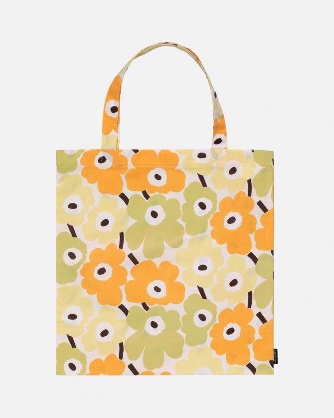marimekko/トートバッグ/ゴールド/美品/廃盤限定モデル/定価4.2万円 マリメッコ MARIMEKKO CARRIER BIG UNIKKO トートバッグ 92457