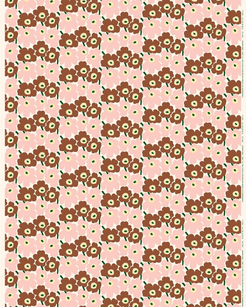 ナチュラルホワイト×ピンク×栗色×グリーン