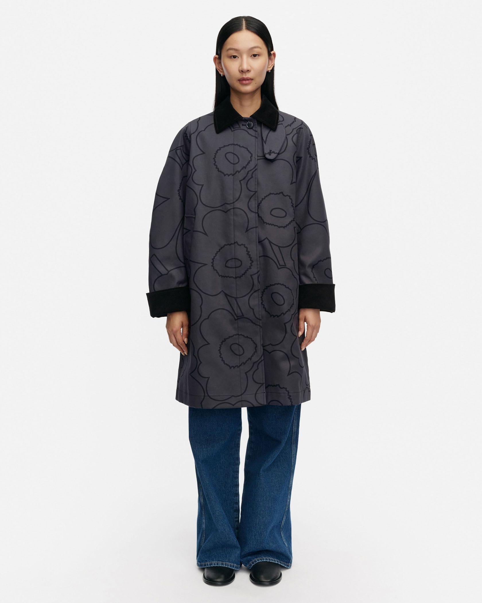 Eepos Piirto Unikko コート | Maija Isola | Marimekko (マリメッコ