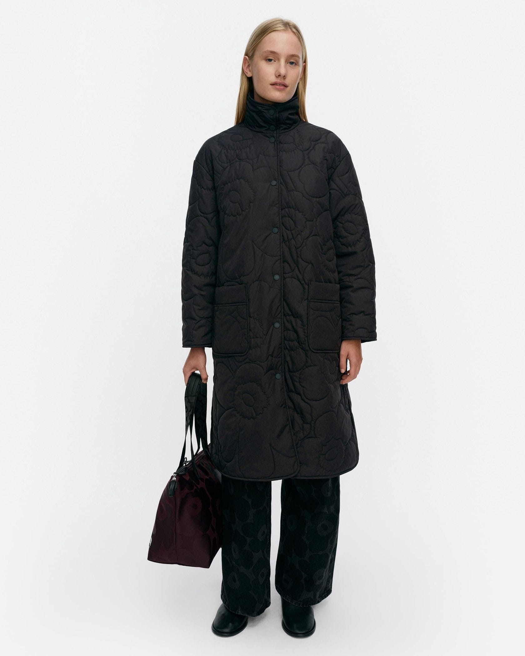 marimekko マリメッコ 完売品 ウニッコ サイドスリット コート Kolppi Piirto Unikko コート | Maija Isola | Marimekko (マリメッコ