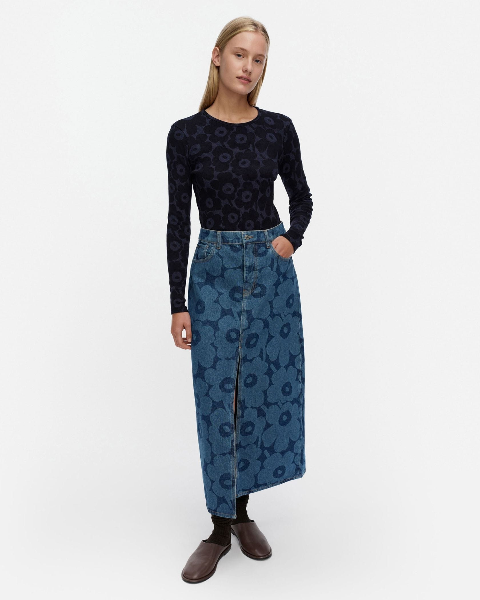 Maridenim Suoritus Unikko スカート | Maija Isola | Marimekko