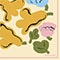 イエロー×ブルー×ピンク