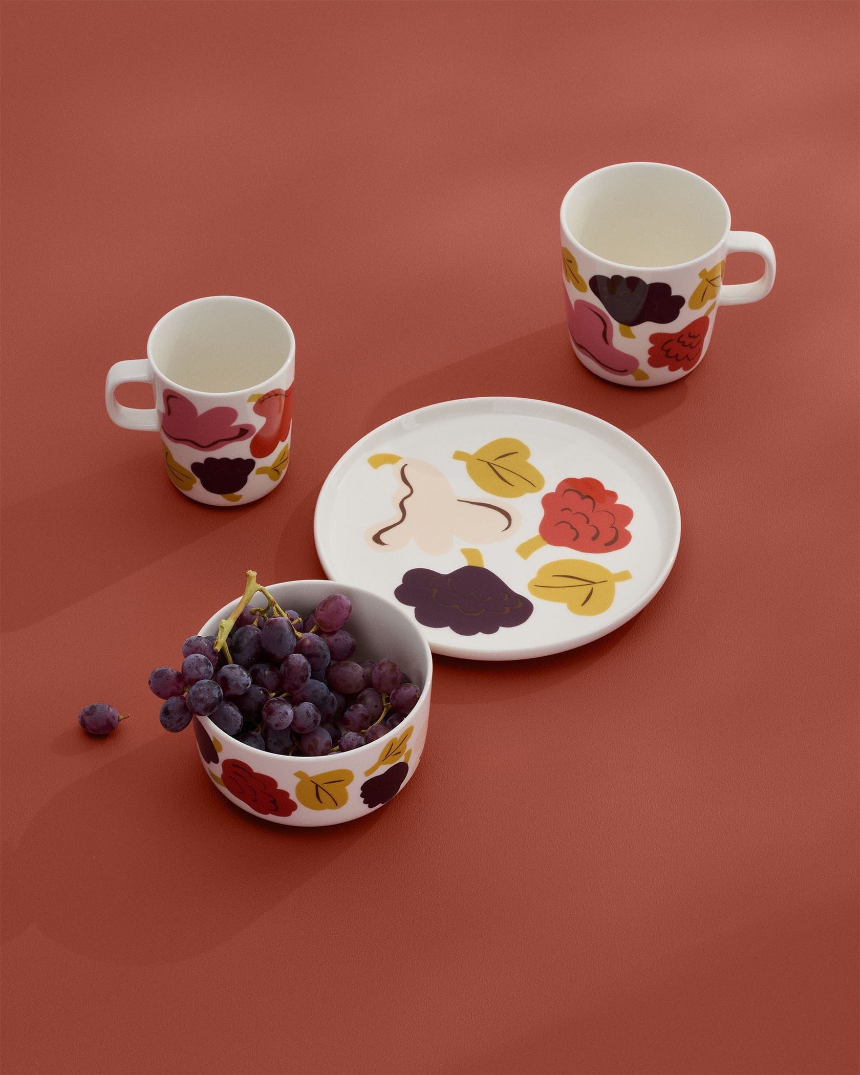 Kukasta kukkaan プレート 20cm | Erja Hirvi | Marimekko (マリメッコ