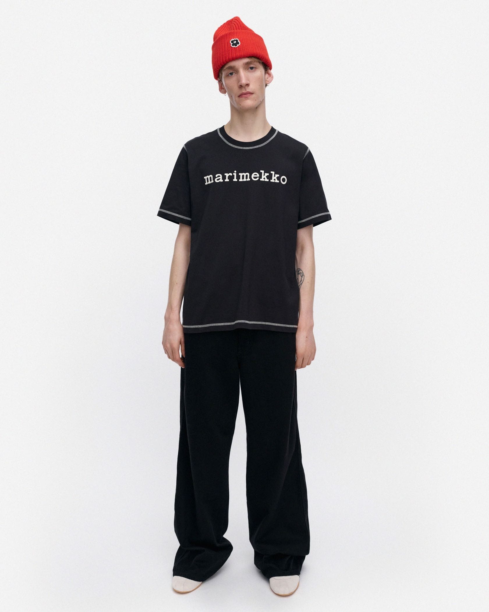 マリメッコ Tシャツ オンラインストア限定】Tarttua Logo Placement Tシャツ | シャツ