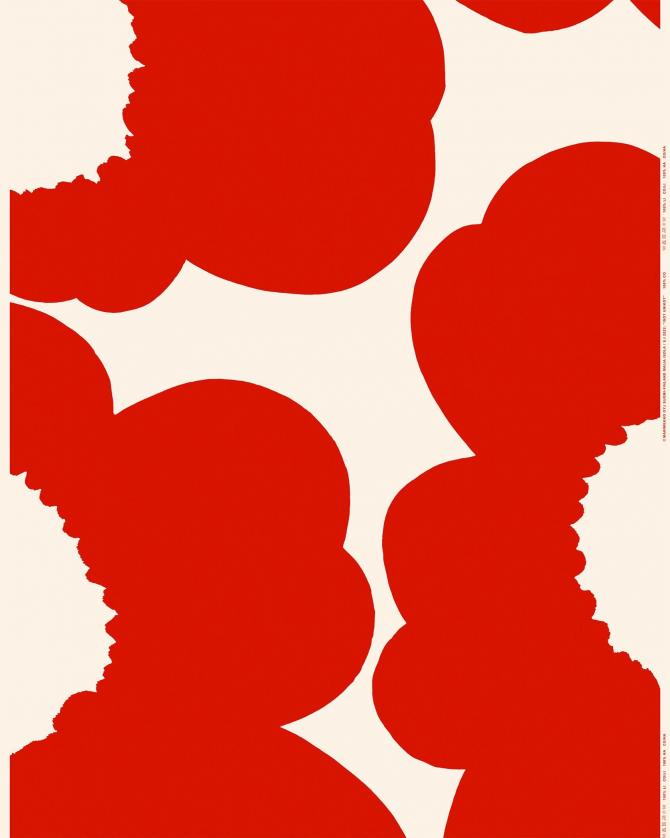 Iso Unikko コットンサテンファブリック