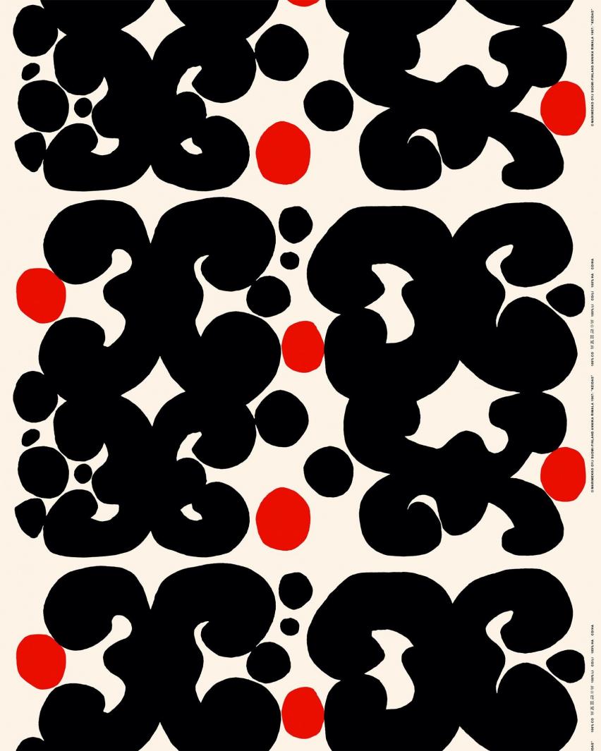 ブラック×コットン×レッド