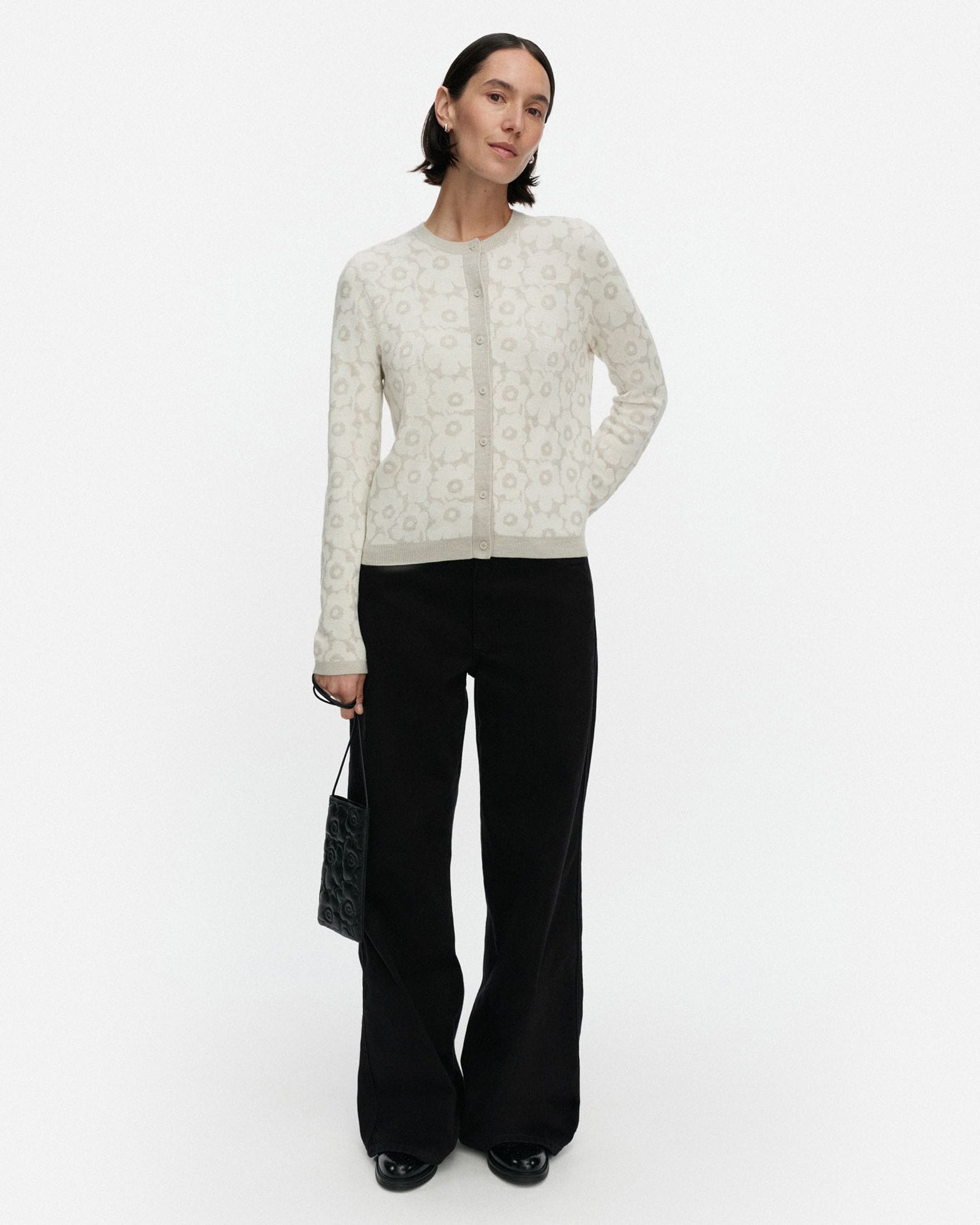 【美品】マリメッコ　ウニッコ　長袖カーディガン marimekko マリメッコ 長袖 カーディガン ウニッコ グレー S - メルカリ