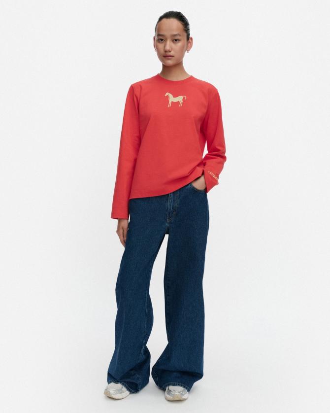 [オンライン先行予約]Elve Musta Tamma Placement カットソー＜1月中旬お届け予定＞