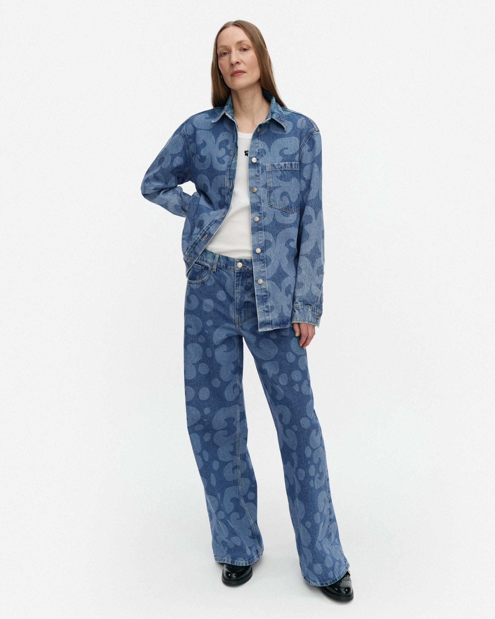 Maridenim Vaihe Unikko シャツ | Maija Isola | Marimekko