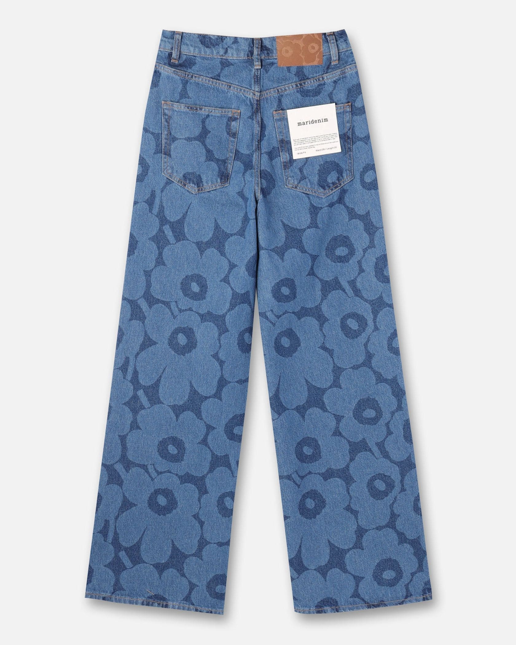 マリメッコ マリデニム　ジーンズ　ジーパン　marimekko デニム Maridenim Wide Unikko S ジーンズ | Maija Isola | Marimekko