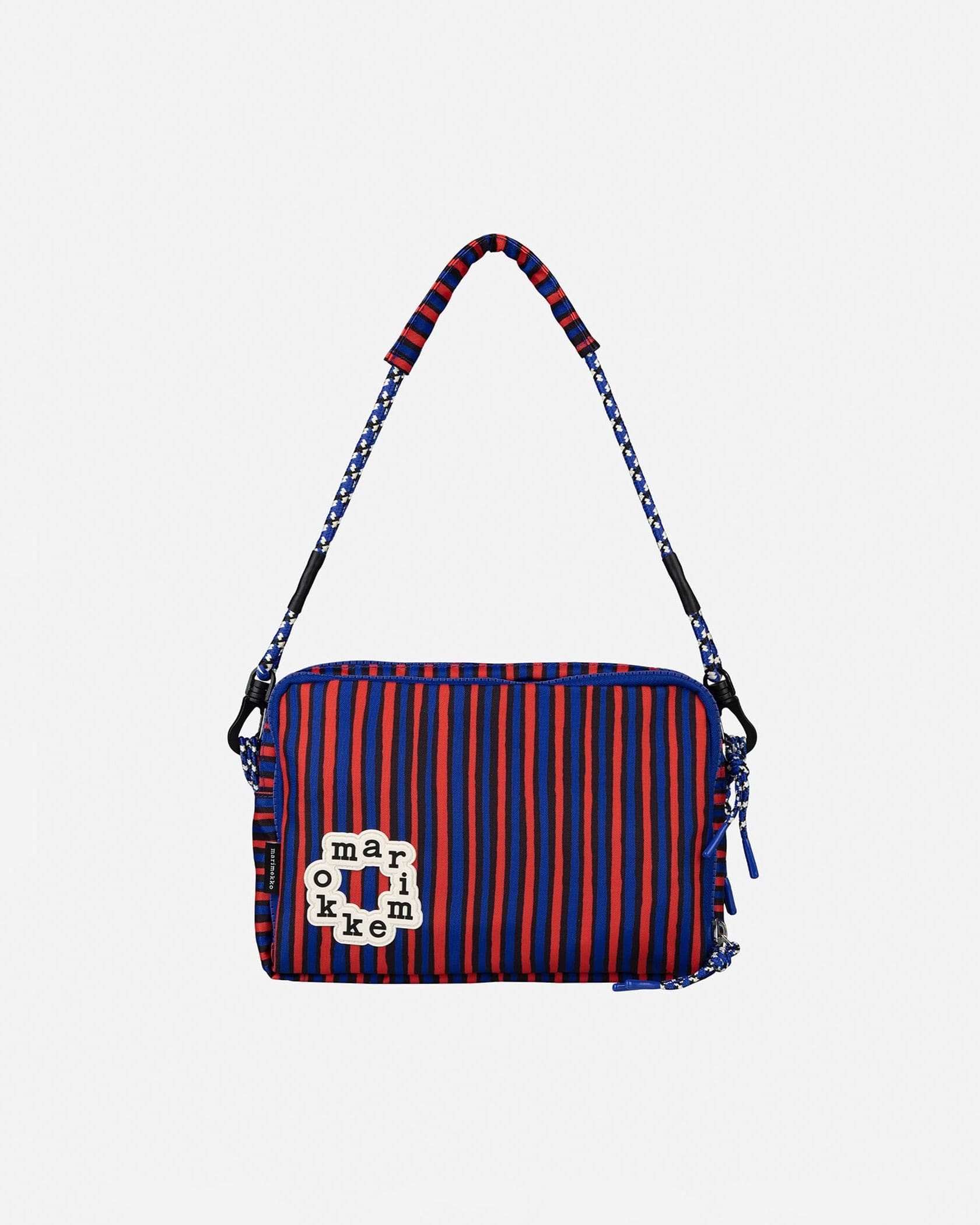 マリメッコ ☆ コンポッティ柄 キャンバス ショルダーバッグ 小ぶり marimekko/マリメッコ/LADYBEAR/キャンバスショルダーバッグ/ダーク