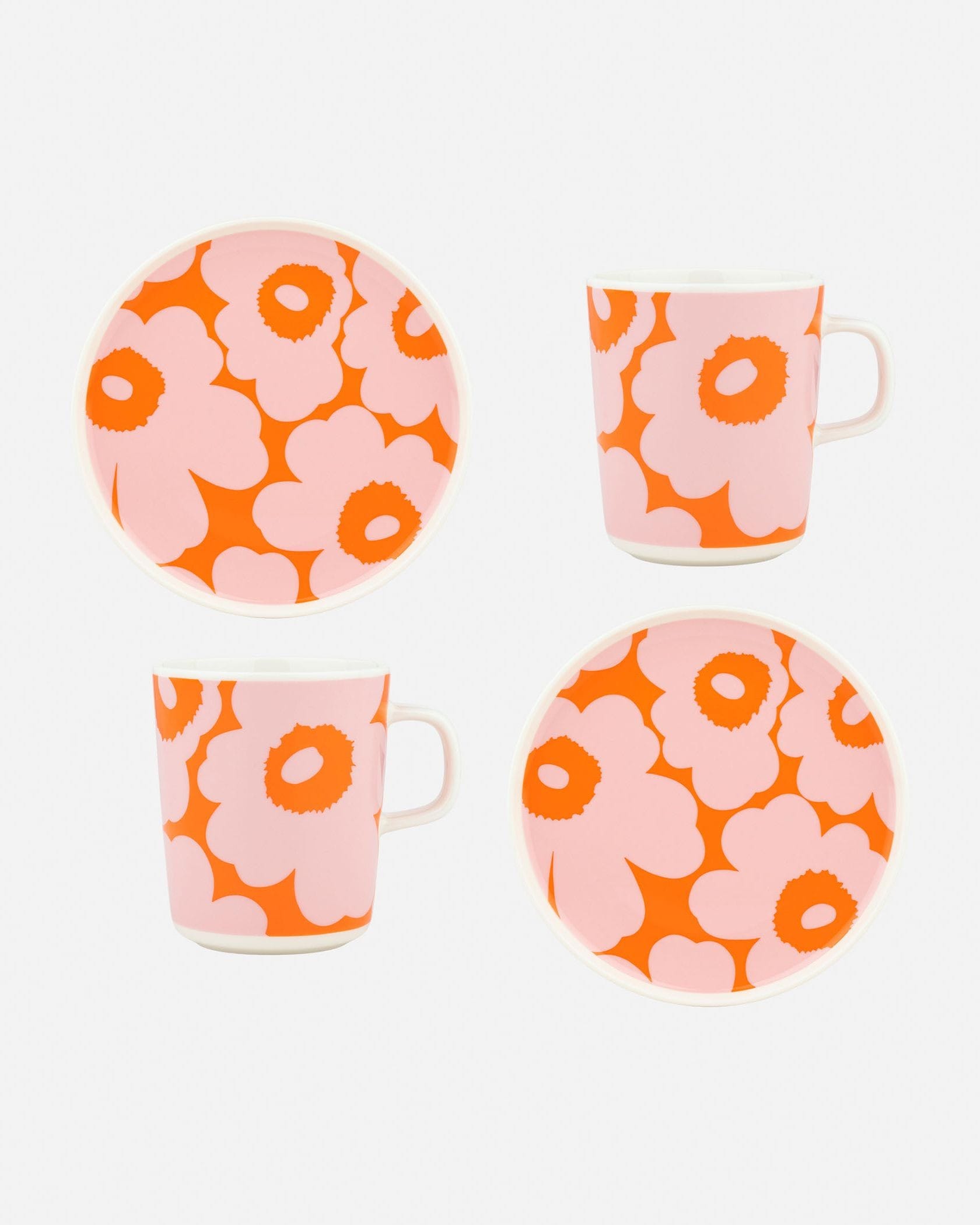マリメッコ breakfast set 【未使用】ウニッコ マグカップ&プレート オンラインストア限定】Unikko Breakfast セット | Maija Isola