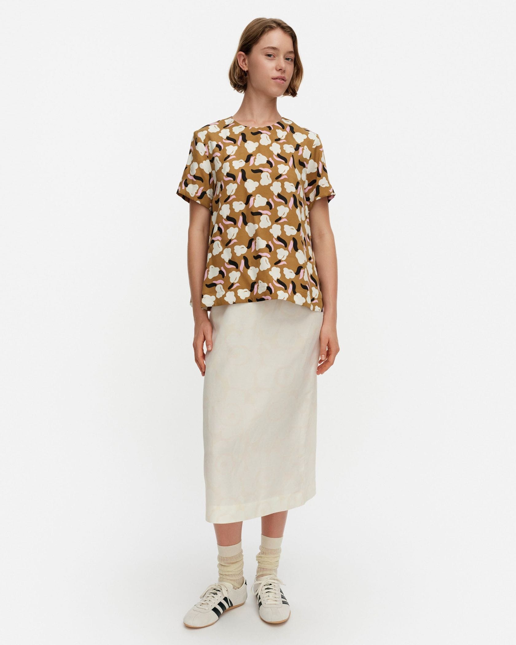 marimekko ブラウス 34 marimekko（マリメッコ） ブラウス シャツ Pilkkoa Unikko / Overshirt