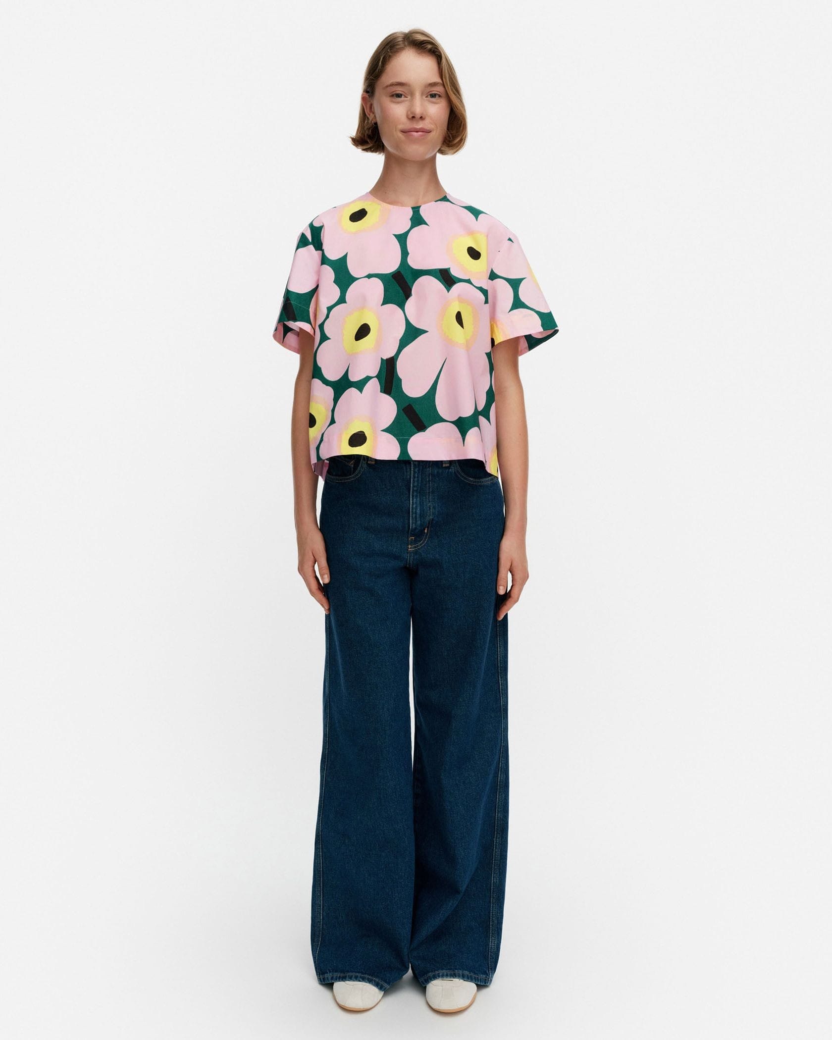 Huojunta Unikko ブラウス | Maija Isola | Marimekko (マリメッコ