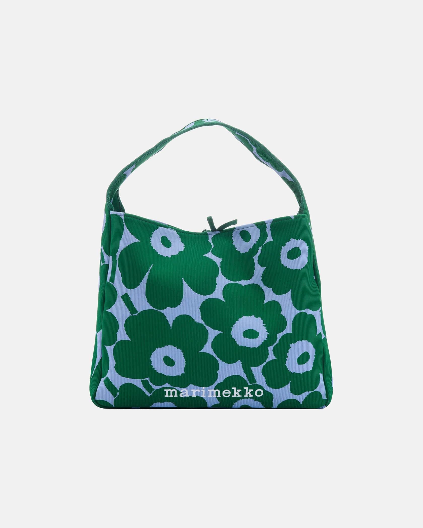marimekko ショルダーバッグ（ミントグリーン） Knitted Bag Large Unikko ショルダーバッグ | Maija Isola