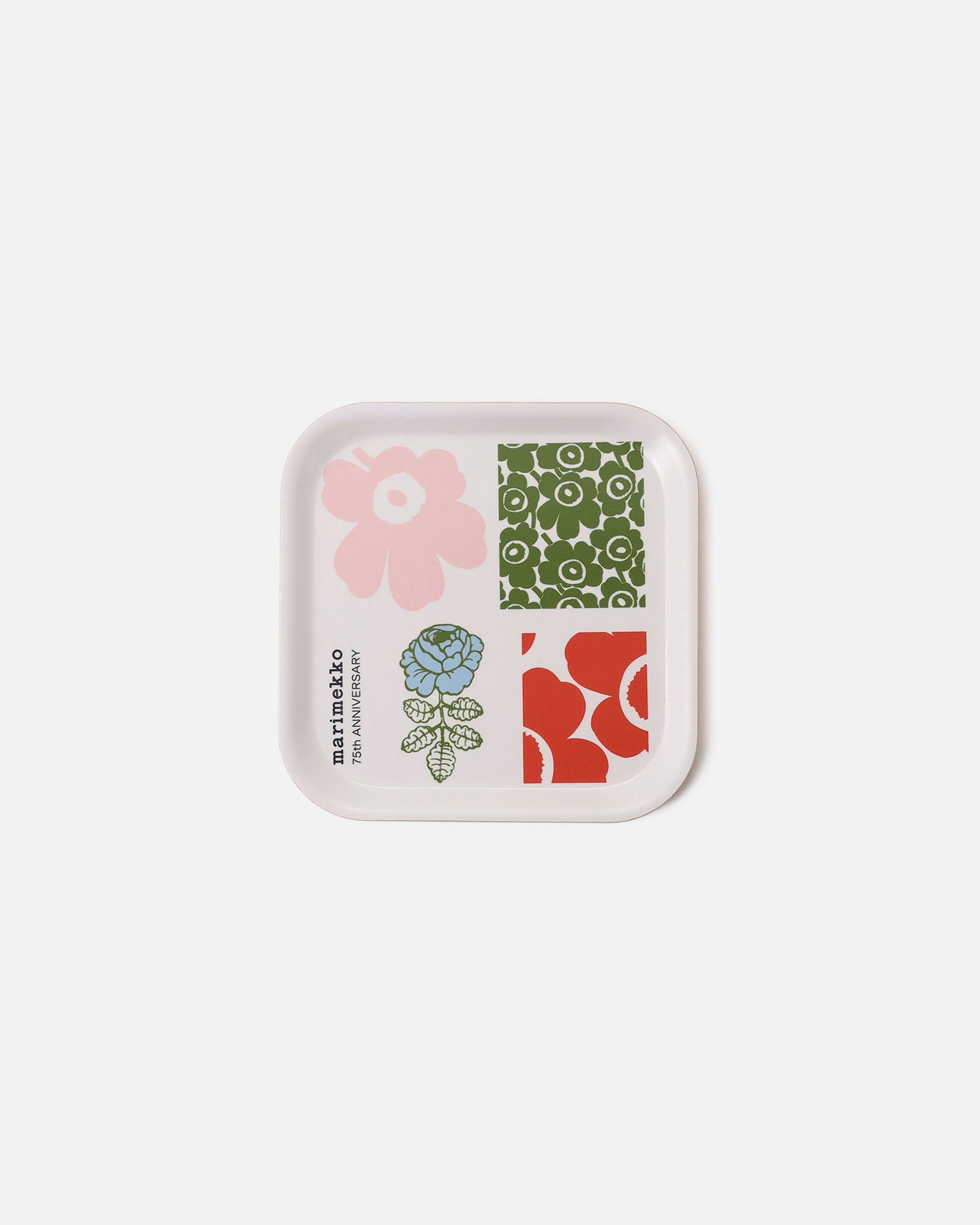 マリメッコ　カウニスカウリス　トレイ　marimekko 日本限定】75th Anniversary トレイ 20×20cm | トレイ&ボード