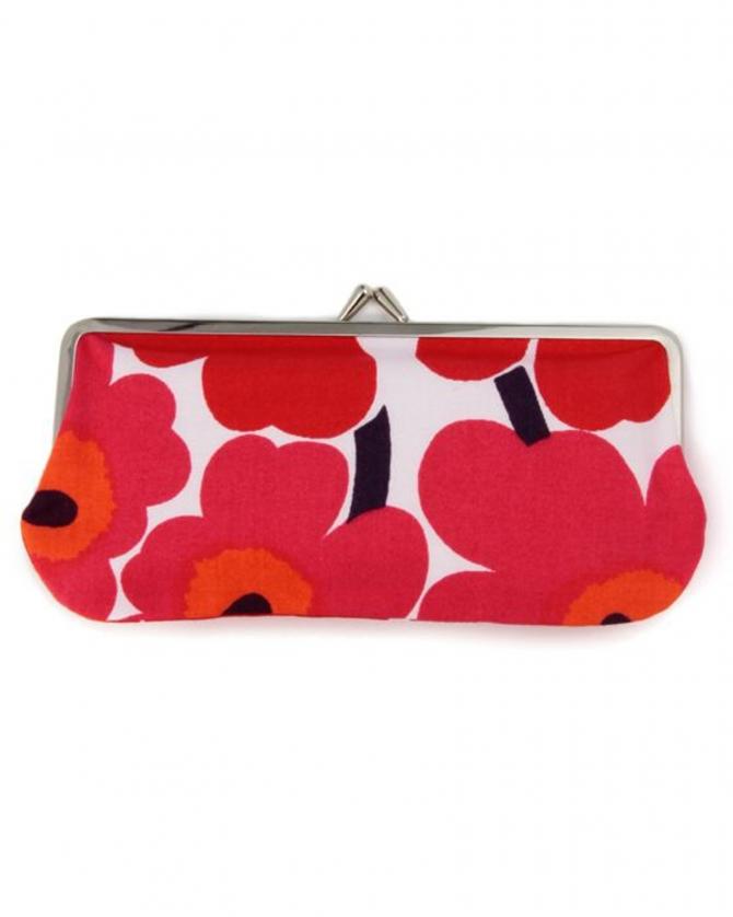 Mini Unikko Silmalasikukkaro がま口ポーチ